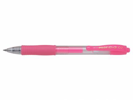 Gelpen G-2 m/klik 0,7 neon pink