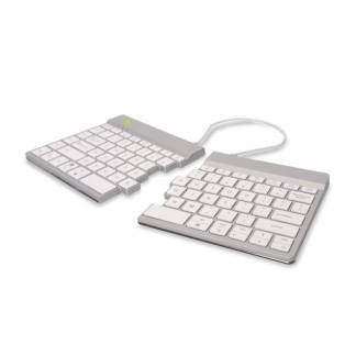 R-Go Split Break ergonomic wireless keyboard, White Nordic