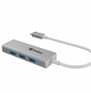 USB-C to 3 x USB 3.0 Converter, White