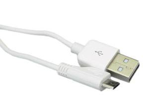 Sandberg USB-A to MicroUSB, White (3m)