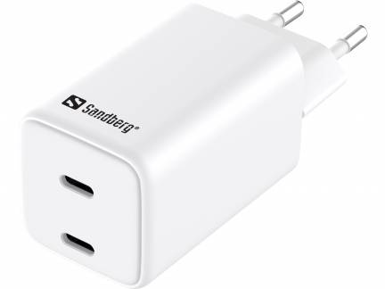 Sandberg AC Charger Dual USB-C PD65W EU