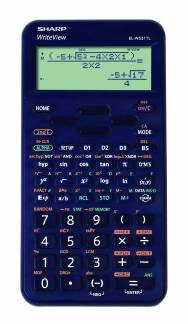 Sharp scientific calculator EL-W531TL m&oslash;rke bl&aring;
