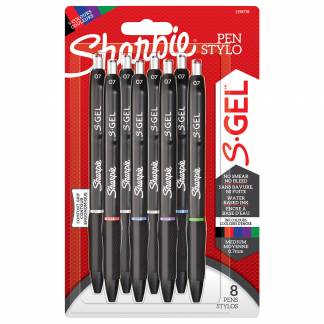 Gelpen Sharpie S-Gel 0,7 blister sort ass farver (8)
