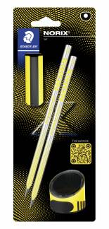 Blyant Norix HB sæt gul blister (4)