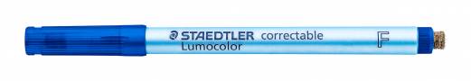 Marker Lumocolor Correctable F Non-P 0,6mm blå