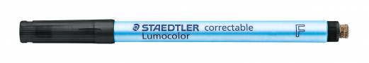 Marker Lumocolor Correctable F Non-P 0,6mm sort