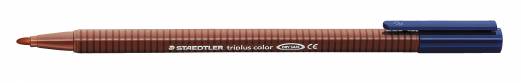 Fiberpen Triplus Color 1,0mm van dyck brun