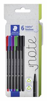 STAEDTLER Fineliner Triplus 0,3mm ass (6)