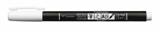 Marker Tombow Fudenosuke soft pastel hvid