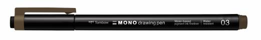 Tombow Fineliner MONO drawing 03 brun