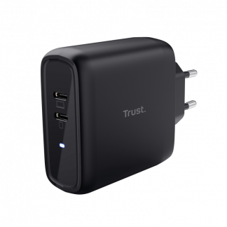 Trust Maxo 65W 2P Usb-C Charger, Black