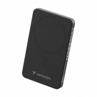 VERBATIM Essentials Powerbank Magnet Wireless 5000Mah Black