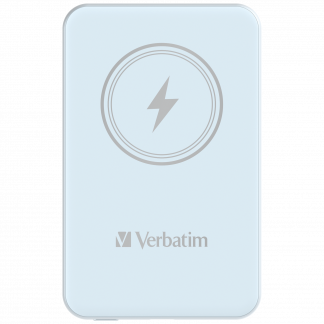 VERBATIM POWER P 5000 MAH UBS-C PD 20W WIRELESS 15W BLUE