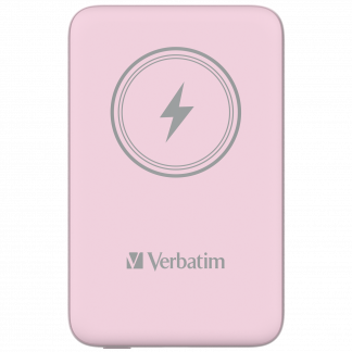 VERBATIM Power P 10000 mAh UBS-C PD 20W WIRELESS 15W Pink