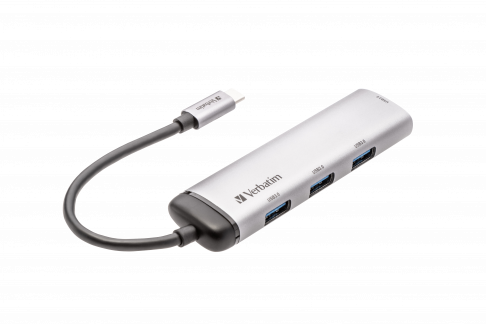 VERBATIM USB-C Multiport Hub 4-Port USB 3.2 Gen 1 Type A