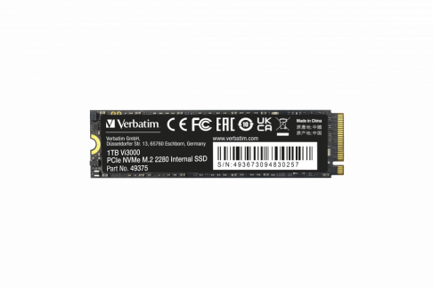 VERBATIM Vi3000 Internal PCIe NVMe M.2 SSD 1TB