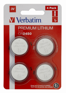 Lithium Battery CR2450 3V (4-Pack)