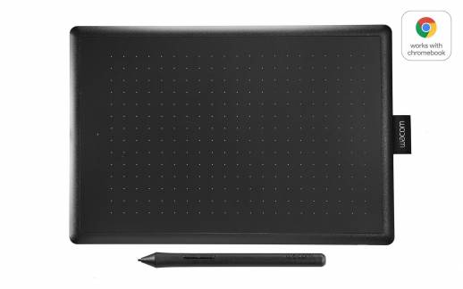 Wacom One Medium Pen Tablet, Black/Red