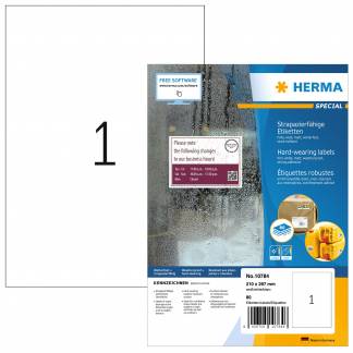Herma etiket film 210x297 transp mat (80)