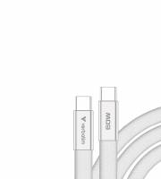 VERBATIM SoftTouch USB-C to C cable 60W 120 cm - White