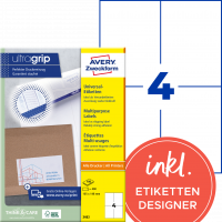 Avery ILC universal etiket 105x148mm (400)