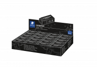 Viskel&aelig;der Rasoplast 33x16x13mm sort
