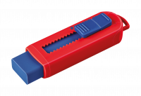 Viskel&aelig;der PVC frit m/skub funktion ass farver