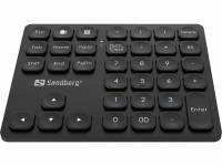 Sandberg Wireless Numeric Keypad Pro, Black