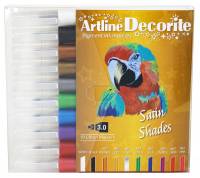 Artline Decorite Flat metallic 10-s&aelig;t