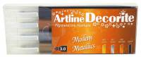 Artline Decorite Flat Modern metallic 4-s&aelig;t