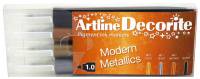 Artline Decorite bullet Modern metallic 4-s&aelig;t