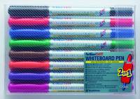Whiteboard Marker Artline 541T 2-i-1 8-s&aelig;t