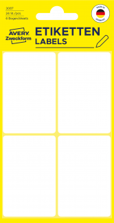 Avery manuel etiket 54x35mm (24)