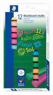 STAEDTLER Blackboard chalk coloured ass (12)