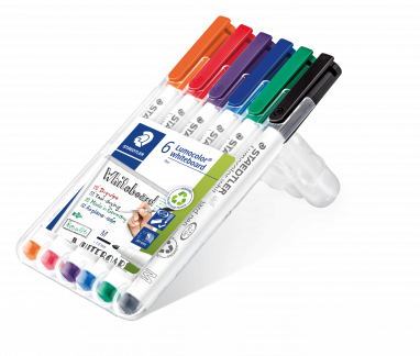 WB Marker Lumocolor rund 1mm ass (6)