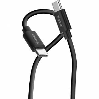 Verbatim Essentials USB-C to USB-C Cables 60W 1m 2-pack