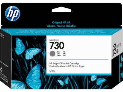 HP 730 130 ml. Grey DesignJet Ink Cartridge