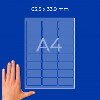 AVERY st&aelig;rk Polyester etiket 65,5x33,9mm (480)