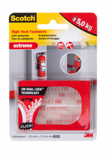 Extreme Fasteners 25x75mm transp (2x2)