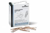 Papirclips 50 mm kobberbelagt, b&oslash;lgede, 100 stk Kobberbelagte 50 mm b&oslash;lgede metalclips, giver bedre greb