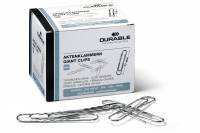 Papirclips 77 mm zinkbelagt, b&oslash;lgede, 100 stk Zinkbelagte 77 mm b&oslash;lgede metalclips, giver bedre greb