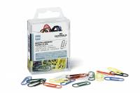 Papirclips 26 mm plastovertrukne metal, 100 stk Plastovertrukne farvede 26 mm metalclips