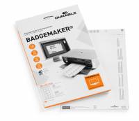 Indstiksark badgemaker&reg;30x65 mm Mikroperforerede indstiksark til navneskilte i format 30x65 mm