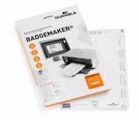 Indstiksark badgemaker&reg;34x74mm Mikroperforerede indstiksark til navneskilte i format  34x74mm