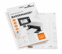 Indstiksark badgemaker&reg; 52x100mm Mikroperforerede indstiksark til bordnavneskilte i format 90x60mm.