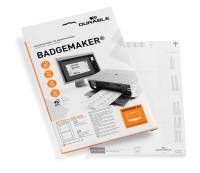 Indstiksark badgemaker&reg; 61x150mm Mikroperforerede indstiksark til bordnavneskilte i format 61x150mm. 20 ark/40 stk. etiketter