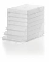 Skuffekabinet idealbox Skuffekabinet med syv &aring;bne skuffer til dokumenter op til C4 format.