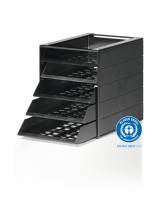 Skuffekabinet idealbox basic 5 blue angel Brevbakkesystem med fem bakker til dokumenter op til C4 format. Blue  Angel milj&oslash;certificeret.