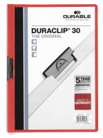 Klemmappe duraclip&reg; 30 a4 Den originale klemmappe med transparent forside, kan rumme op til 30 A4 sider.