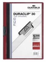 Klemmappe duraclip&reg; 30 a4 Den originale klemmappe med transparent forside, kan rumme op til 30 A4 sider.